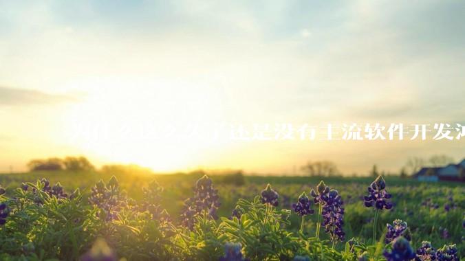 为什么这么久了还是没有主流软件开发鸿蒙版？