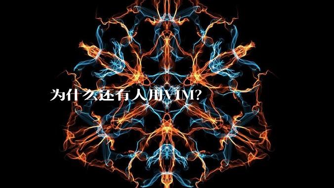 为什么还有人用VIM？