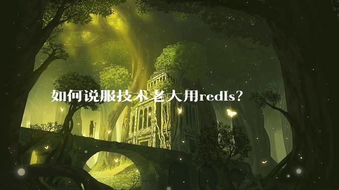 如何说服技术老大用redis？